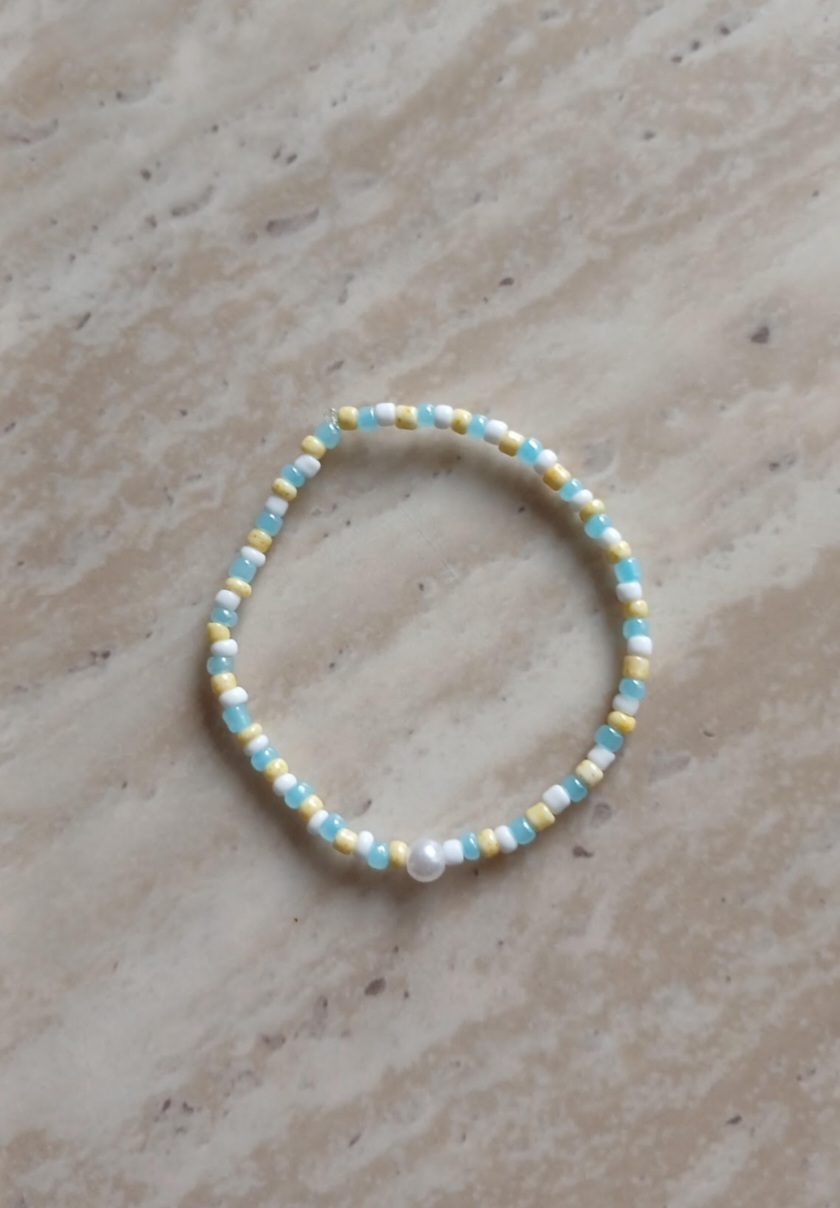 Bracelet Blue Pearl